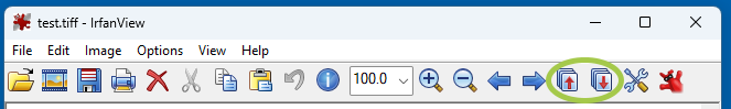 Как в IrfanView листать страницы в многостраничном TIFF